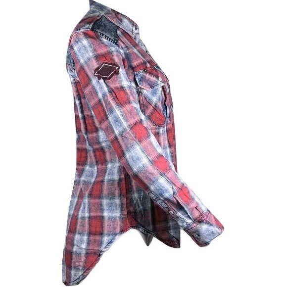 Affliction Womens L/S Button Down Shirt KNOXVILLE - Picture 7 of 11